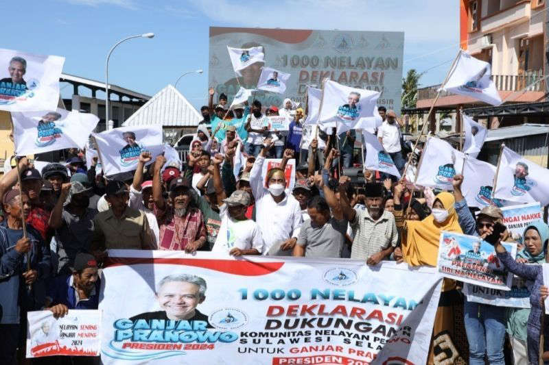 Komunitas Nelayan Pesisir Sulsel Deklarasi Dukung Ganjar Pranowo